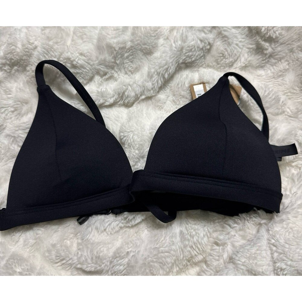 Recycled Swim ADJUSTABLE TRIANGLE TOP Onyx